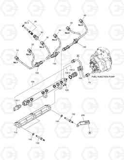 020 FUEL INJECTION PIPE DL350, Doosan