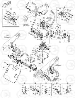 1190 CONTROL VALVE PIPING - 3 SPOOL DL350, Doosan