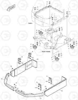 1280 CABIN MOUNTING DL350, Doosan