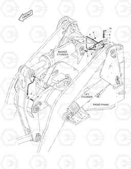 2110 FRONT LUBRICATION PIPING DL350, Doosan