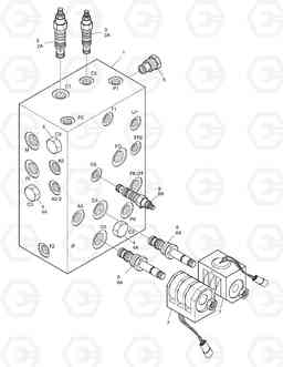 3440 BRAKE & PILOT SUPPLY VALVE DL350, Doosan