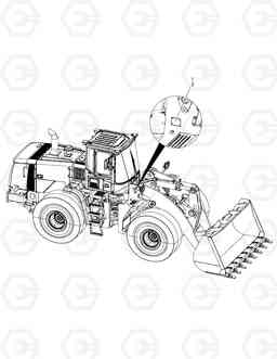 4280 DECAL - SERIAL(GERMAN) DL350, Doosan