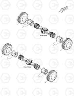 5440 WHEEL ASS'Y - 23.5X25XL5 DL350, Doosan