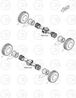 5450 WHEEL ASS'Y - 23.5XR25XL3 DL350, Doosan