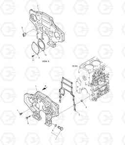 012 TIMING GEAR CASE DX225LC, Doosan