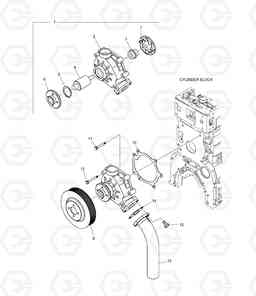 024 WATER PUMP DX225LC, Doosan