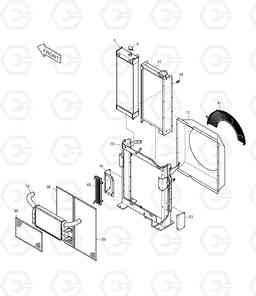 1140 RADIATOR DX225LC, Doosan