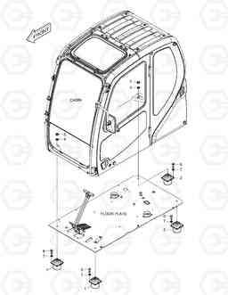 1470 CABIN MOUNTING DX225LC, Doosan