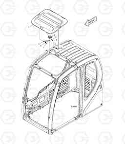 1550 ROOF COVER DX225LC, Doosan