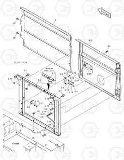 1610 SIDE DOOR - R.H DX225LC, Doosan