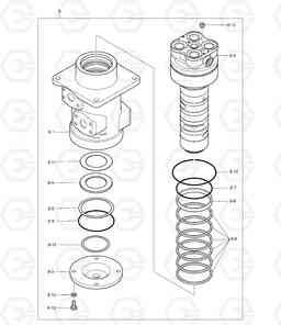 2160 CENTER JOINT DX225LC, Doosan