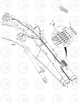 3140 LUBRICATION PIPING - BOOM DX225LC, Doosan