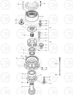 4140 SWING REDUCTION GEAR DX225LC, Doosan