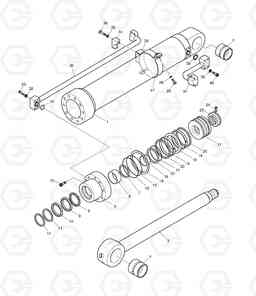 4260 BUCKET CYLINDER - ARM 2.9m DX225LC, Doosan