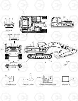 5150 NAME PLATE - EUROPE DX225LC, Doosan