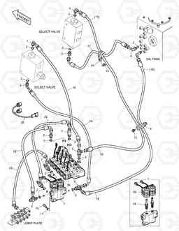 6160 PILOT PIPING - TWO WAY(1) DX225LC, Doosan