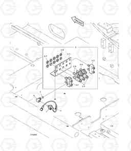6385 SWING ALARM - ONE OR TWO WAY DX225LC, Doosan