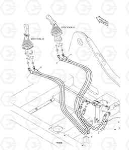 6400 PATTERN CHANGE PIPING(2) DX225LC, Doosan