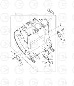 6540 BUCKET ASS'Y - 1.1m³(54