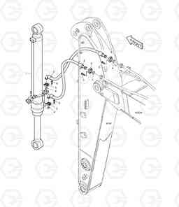 6580 ARM PIPING - ARM 2.0m DX225LC, Doosan