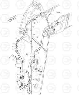 6700 ARM PIPING - ARM 2.4m(ROTATING) DX225LC, Doosan