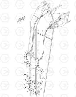 6770 ARM PIPING - ARM 3.5m(ROTATING) DX225LC, Doosan