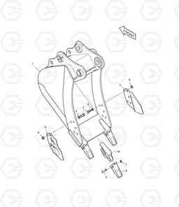 6780 BUCKET ASS'Y - 0.47m³ DX225LC, Doosan