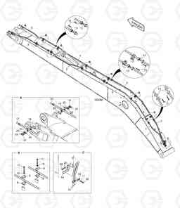 7000 BOOM PIPING - BOOM 8.5m(ROTATING) DX225LC, Doosan