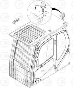 7160 ROTATING BEACON-WITH FOGS DX225LC, Doosan