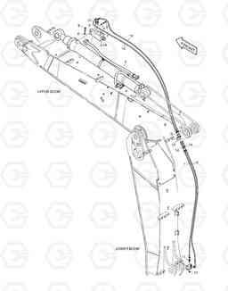 7350 ARTI.ARM PIPING - LOCK VALVE DX225LC, Doosan