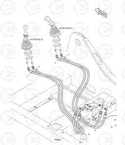 7390 PATTERN CHANGE PIPING(2) - ARTI BOOM DX225LC, Doosan