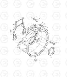 003 FLYWHEEL HOUSING DX220LC, Doosan