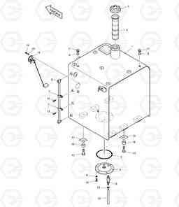 1200 FUEL TANK DX220LC, Doosan