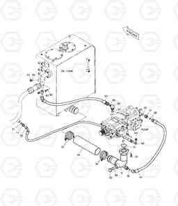 1230 OIL COOLER PIPING(1) DX220LC, Doosan