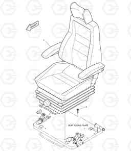 1440 SEAT MOUNTING DX220LC, Doosan