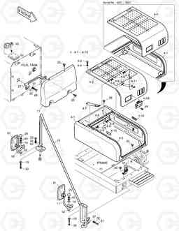 1630 BATTERY COVER DX220LC, Doosan