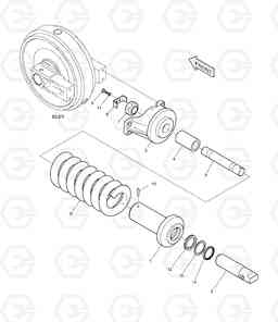 2130 TRACK SPRING DX220LC, Doosan