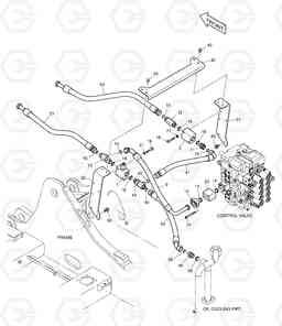 6110 MAIN PIPING - ONE WAY DX220LC, Doosan