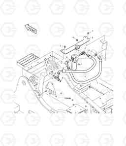 6120 ONE WAY PIPING - WITH FILTER DX220LC, Doosan