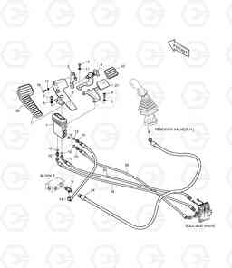 6170 PILOT PIPING - TWO WAY(2) DX220LC, Doosan