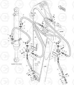 6690 ARM PIPING - ARM 2.4m(CLAMSHELL) DX220LC, Doosan
