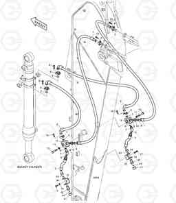 6760 ARM PIPING - ARM 3.5m(CLAMSHELL) DX220LC, Doosan