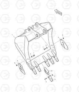 6810 BUCKET ASS'Y - 1.0m³ DX220LC, Doosan
