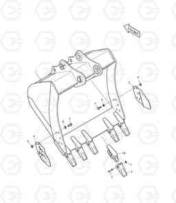 6820 BUCKET ASS'Y - 1.1m³ DX220LC, Doosan