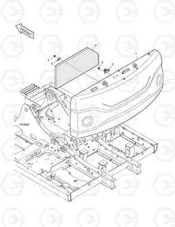 6930 COUNTER WEIGHT - 5.3TON(NOISE KIT) DX220LC, Doosan