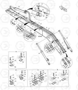 6970 BOOM PIPING - BOOM 8.5m DX220LC, Doosan