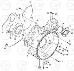 G010-20 FLYWHEEL HOUSING MT26-31 SERIES III, Doosan