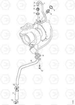 G010-40 LUBRICATION  TURBOCHARGER MT26-31 SERIES III, Doosan