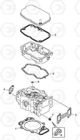 G010-48 GASKET KIT  CYLINDER HEAD MT26-31 SERIES III, Doosan