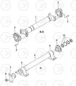 G110-6 INTERMEDIATE SHAFTS MT26-31 SERIES III, Doosan